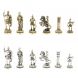 Шахматы турнирные &amp;quot;Римские воины&amp;quot; из мрамора и змеевика 28х28 см 127734