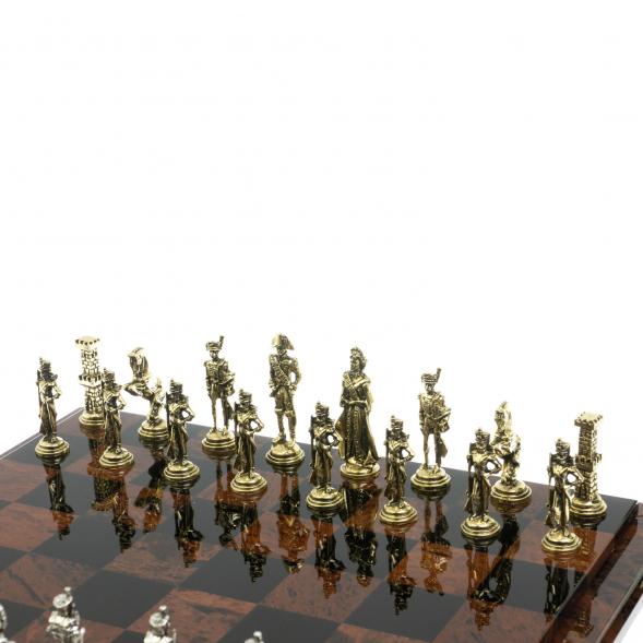 Шахматы &amp;quot;Отечественная война&amp;quot; доска 40х40 см из обсидиана 128358