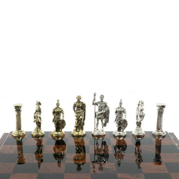 Шахматы &amp;quot;Римские войны&amp;quot; доска 40х40 см из обсидиана 128359
