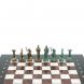 Шахматы &amp;quot;Подвиги Геракла&amp;quot; фигуры бронза / патина 28х28 см из мрамора и лемезита 128197