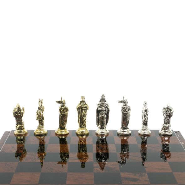 Шахматы &amp;quot;Рыцари крестоносцы&amp;quot; доска 40х40 см из обсидиана 128360