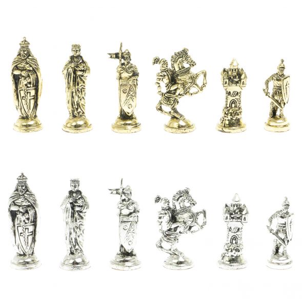 Шахматы &amp;quot;Рыцари крестоносцы&amp;quot; доска 40х40 см из обсидиана 128360