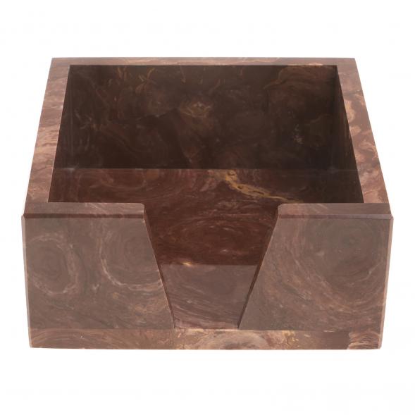 Лоток для бумаг &amp;quot;Кубарик&amp;quot; из лемезита 11х11х5 см 123516