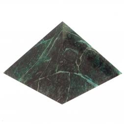 Пирамида 11х11х7,5 см камень змеевик