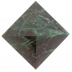Пирамида 11х11х7,5 см камень змеевик