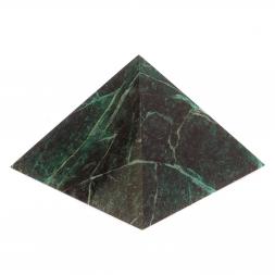 Пирамида 11х11х7,5 см камень змеевик