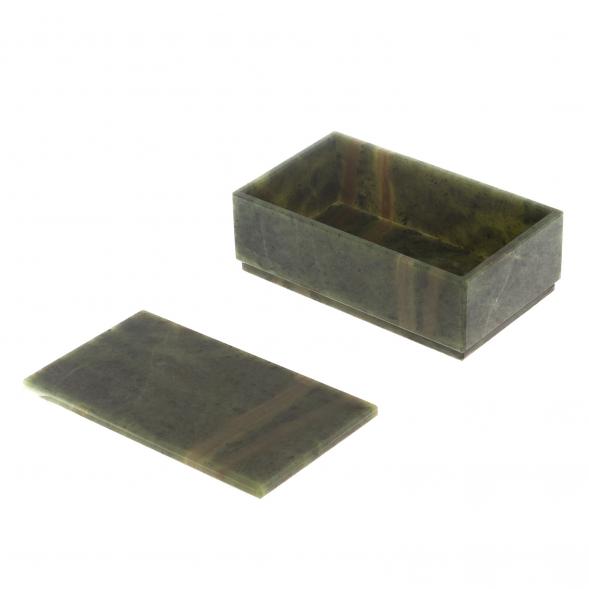 Шкатулка из нефрита 13х7,5х4,8 см 124537