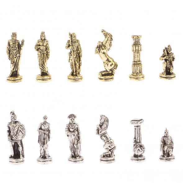 Шахматы &amp;quot;Царь Леонид&amp;quot; доска 28х28 см лемезит 126039