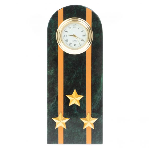 Часы &amp;quot;Погон полковник МЧС&amp;quot; камень змеевик 129027