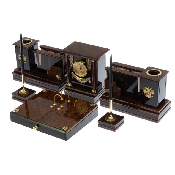 Настольный набор &amp;quot;Версаль&amp;quot; из обсидиана 129103