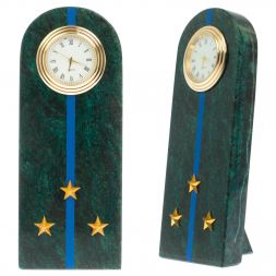 Часы-погон &amp;quot;Старший лейтенант МЮ&amp;quot; камень змеевик