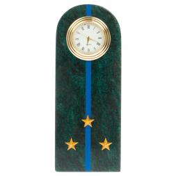 Часы-погон &amp;quot;Старший лейтенант МЮ&amp;quot; камень змеевик