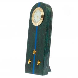 Часы-погон &amp;quot;Старший лейтенант МЮ&amp;quot; камень змеевик