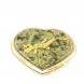 Зеркальце &amp;quot;Сердце&amp;quot; из змеевика с ящерицей цвет золото 121276