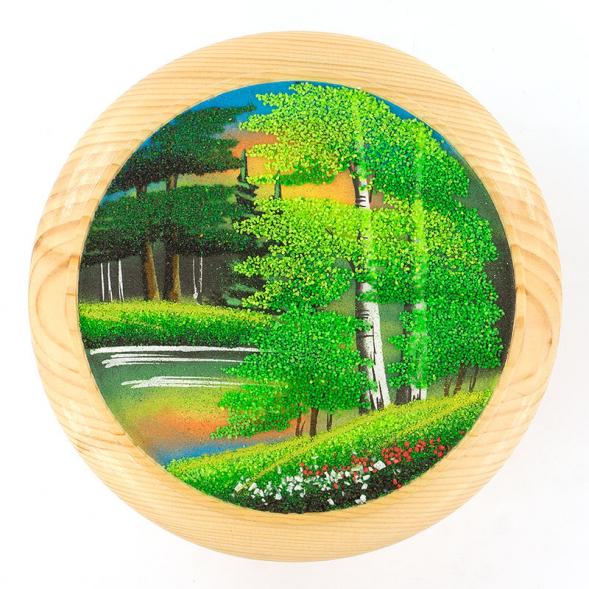 Тарелка декоративная &amp;quot;Лето&amp;quot; 25 см каменная крошка 111112