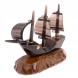 Сувенир &amp;quot;Парусник&amp;quot; из коричневого обсидиана 126253