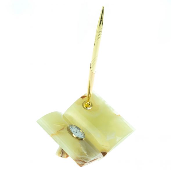 Сувенир &amp;quot;Книжка&amp;quot; с часами из оникса 128884