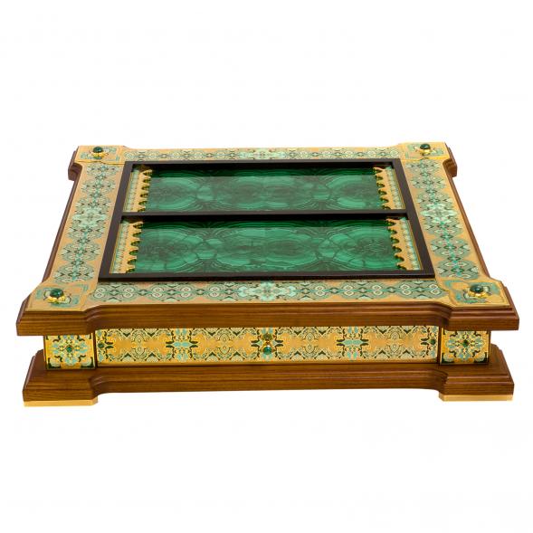 Нарды &amp;quot;Орнамент&amp;quot; камень малахит Златоуст 125193