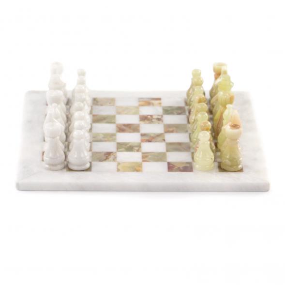 Настольные шахматы &amp;quot;Стандарт&amp;quot; доска 30х30 см камень оникс мрамор 121662