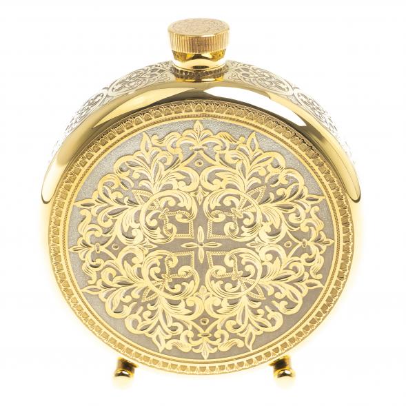 Подарочный набор &amp;quot;Филин&amp;quot; фляжка и 3 стопки перевертыша Златоуст 123697