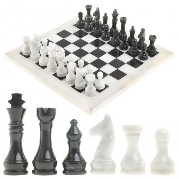 Шахматы &amp;quot;Классические&amp;quot; из мрамора доска 30х30 см 123971