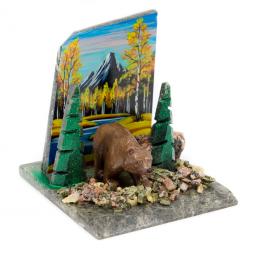 Сувенир "Медведь малый идущий"