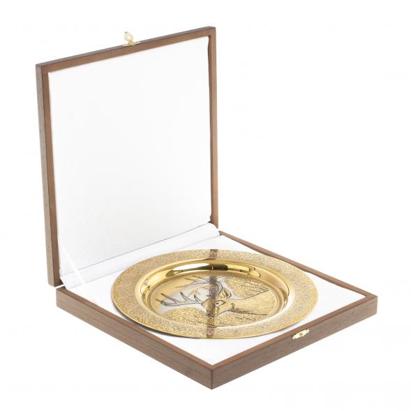 Тарелка с гравюрой &amp;quot;Олень&amp;quot; 22,5 см Златоуст 123329