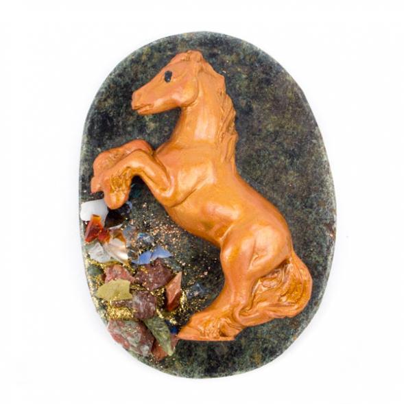 Магнит &amp;quot;Лошадка&amp;quot; змеевик 116360