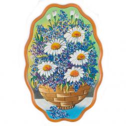 Картина с рисунком из камня "Натюрморт ромашки" 29х19 см