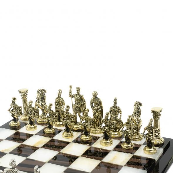 Шахматы &amp;quot;Римские войны&amp;quot; доска 40х40 см оникс / обсидиан 128365