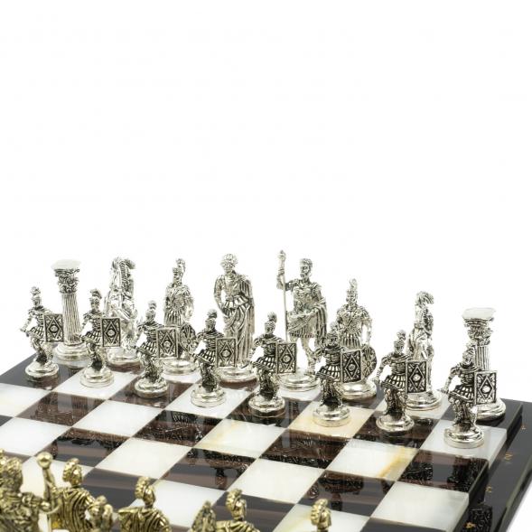 Шахматы &amp;quot;Римские войны&amp;quot; доска 40х40 см оникс / обсидиан 128365