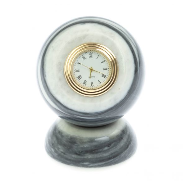 Настольные часы &amp;quot;Шар Антистресс&amp;quot; 8,5 см из мрамора 129031