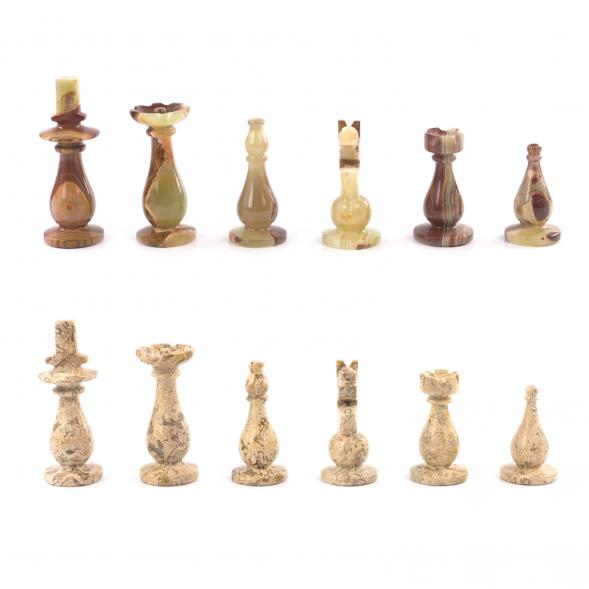 Декоративные шахматы &amp;quot;Игрок&amp;quot; доска 38х38 см камень оникс 121665