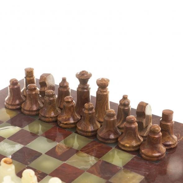 Шахматы &amp;quot;Сувенирные&amp;quot; из оникса доска 20х20 см 123974