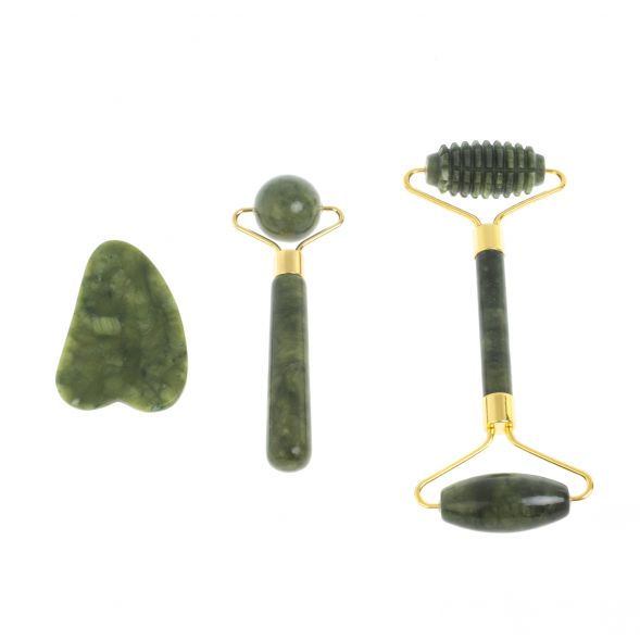 Набор массажеров из трех предметов из нефрита Бовена 128043