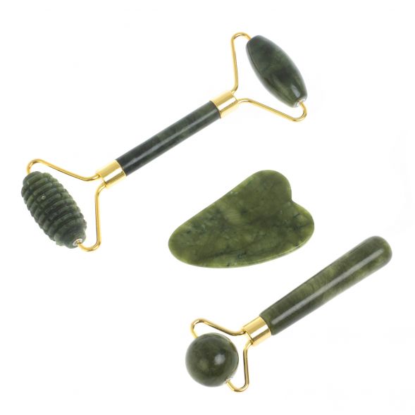 Набор массажеров из трех предметов из нефрита Бовена 128043