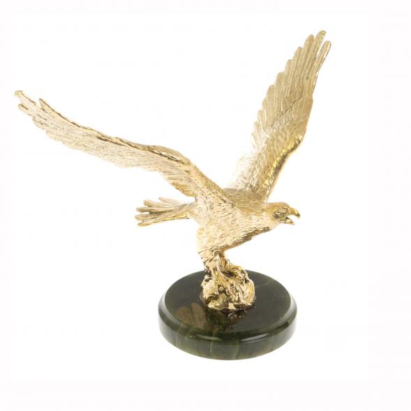 Бронзовая статуэтка &amp;quot;Орел на взлете&amp;quot; нефрит 129265