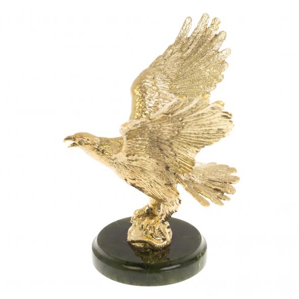 Бронзовая статуэтка &amp;quot;Орел на взлете&amp;quot; нефрит 129265
