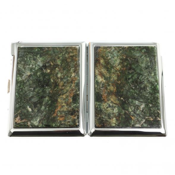 Портсигар на 20 сигарет с зажигалкой камень актиновит 123428