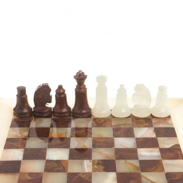 Шахматы &amp;quot;Сувенирные&amp;quot; камень оникс доска 20х20 см 123975