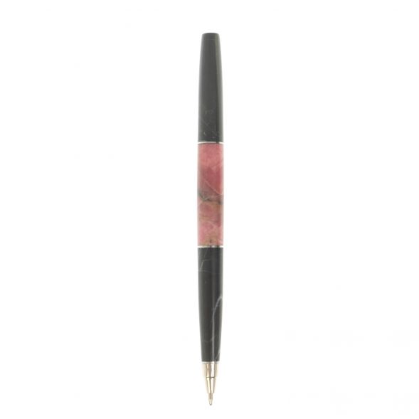 Ручка шариковая камень родонит змеевик 127342