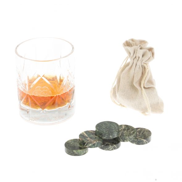 Камни для виски &amp;quot;Фишки&amp;quot; из шабровского змеевика 6 шт 127421