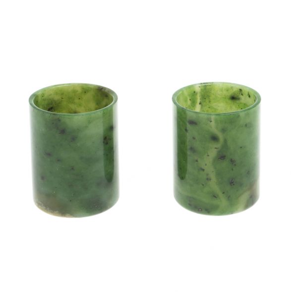 Набор стопок из нефрита 2 шт 4х5 см 127741