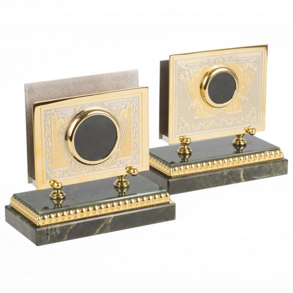 Настольный набор из нефрита &amp;quot;Георгий Победоносец&amp;quot; 119149