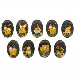 Магнит "Петух Богатства" в ассортименте