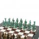 Шахматы &amp;quot;Александр Макендонский&amp;quot; фигуры бронза / патина доска 36х36 см лемезит мрамор 128368