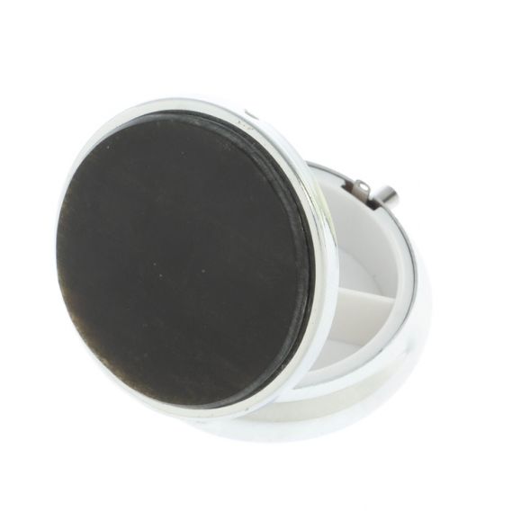 Таблетница на 3 отсека камень камень золотистый обсидиан цвет серебро 127972