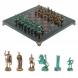Шахматы &amp;quot;Римские воины&amp;quot; фигуры бронза / патина 28х28 см из лемезита 128206