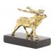 Статуэтка &amp;quot;Олень идет&amp;quot; малый змеевик бронза 120072