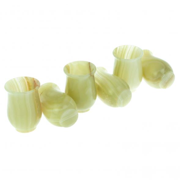 Набор стопок из оникса 6 штук в картонной коробке 40 мл 5х6,5 см (2х3) 128815